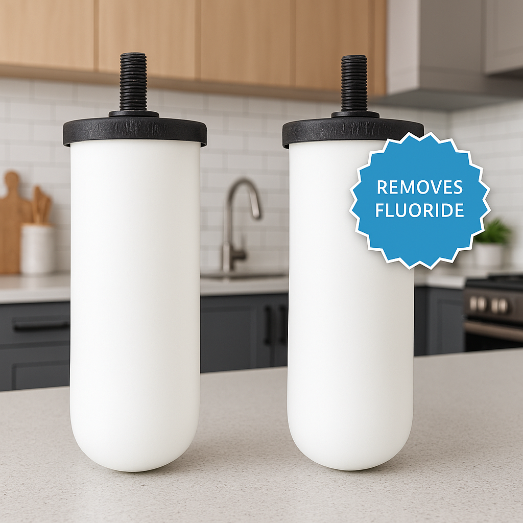 (All-In-One Filter) British Berkefeld® 7" Ceramic Ultra Fluoride Water Filter (Berkey Compatible)